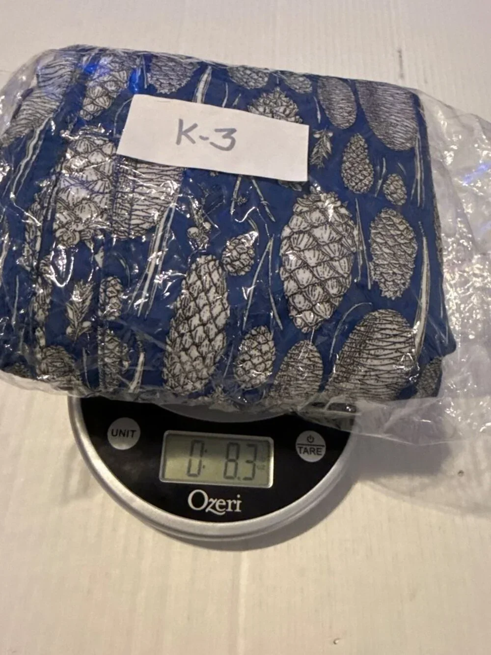 Ocean Pacific Swimming Trunks Blue and White Pine Cone Size 2XL